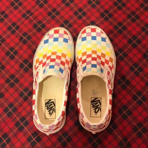 Vans Shoes - Rainbow Checkered Vans